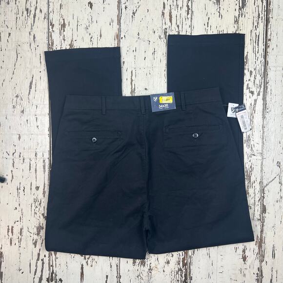Cremieux Madison Chino pants men’s 34x30 comfort stretch black, flat front. NWT - Picture 7 of 7